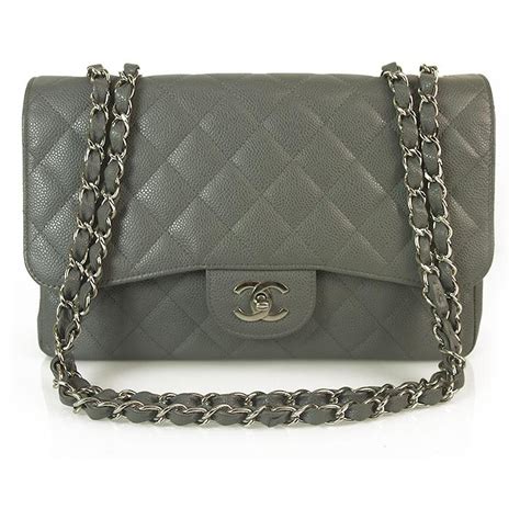 grey chanel bag